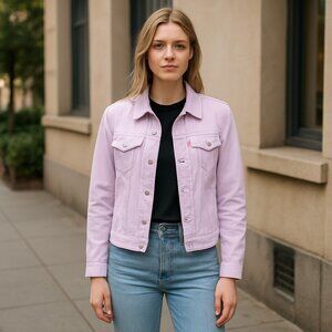 NWT Levi’s Jean Denim Jacket Lavender